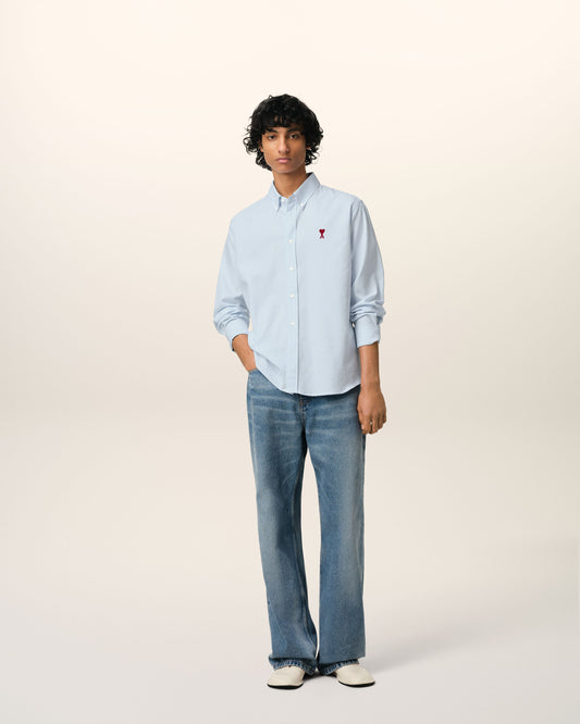 Blue Cotton Button-Down Ami de Coeur Shirt