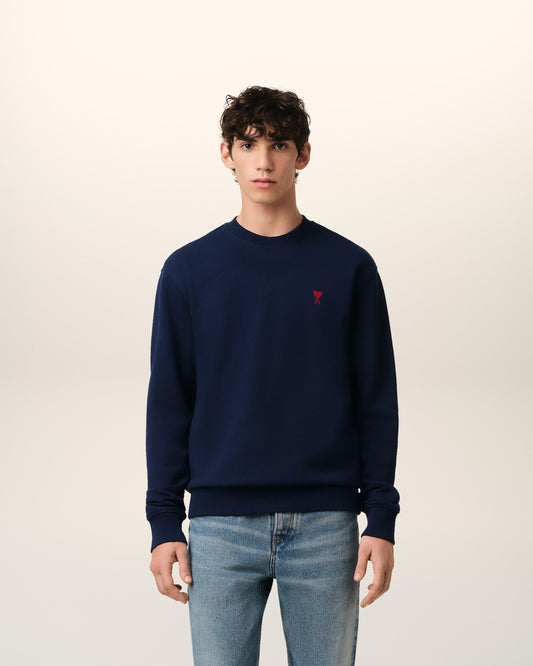 Navy Cotton Ami de Coeur Sweatshirt