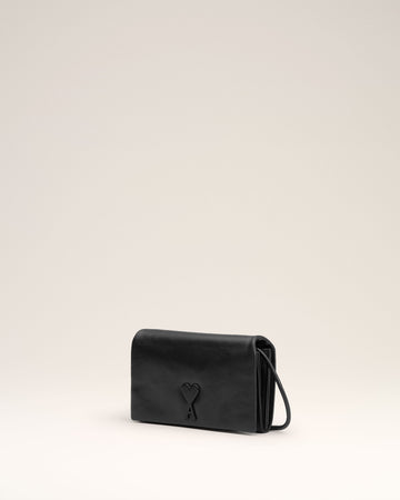 Black Leather Voulez-Vous Wallet Strap