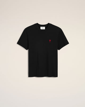 Black Cotton Ami de Coeur T-Shirt