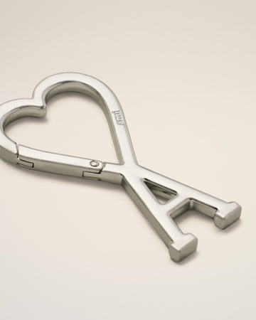 Silver Ami de Coeur Hook Keyring