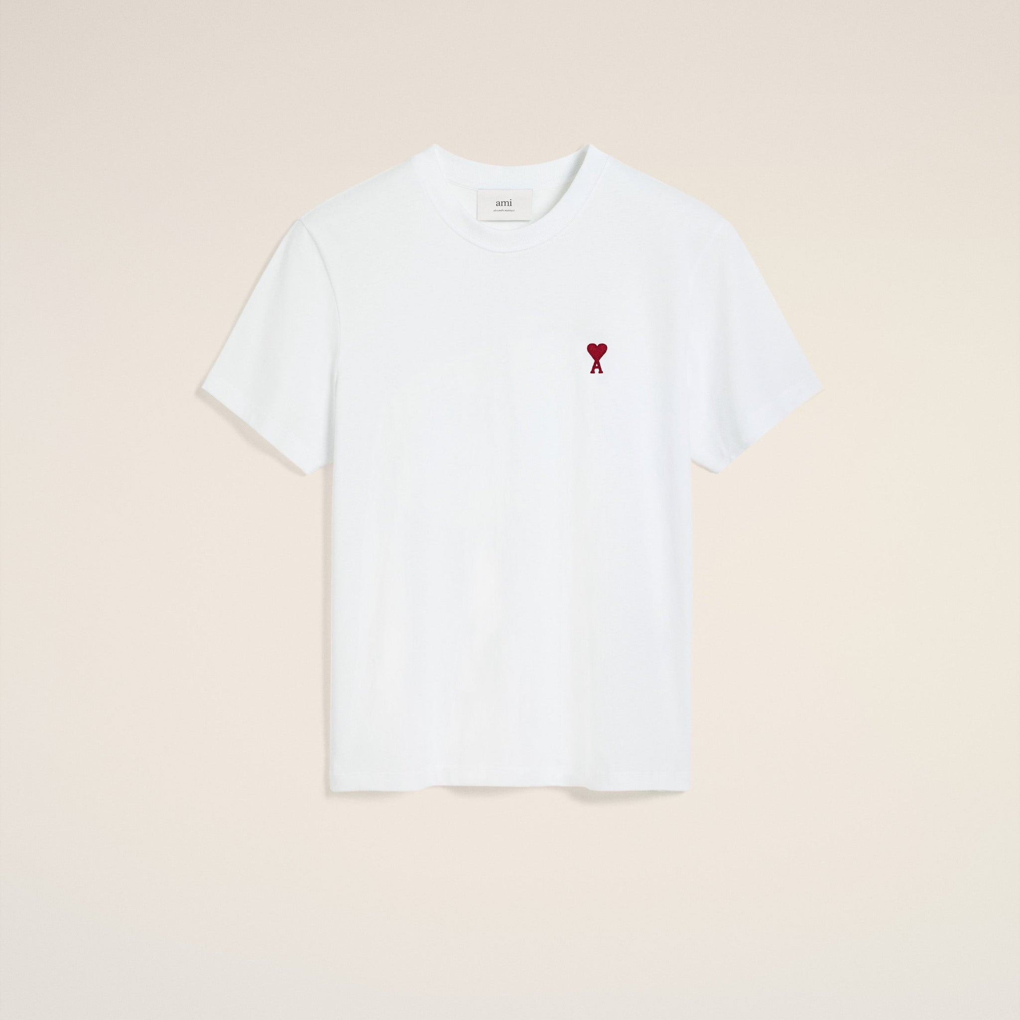White Cotton Ami de Coeur T-Shirt
