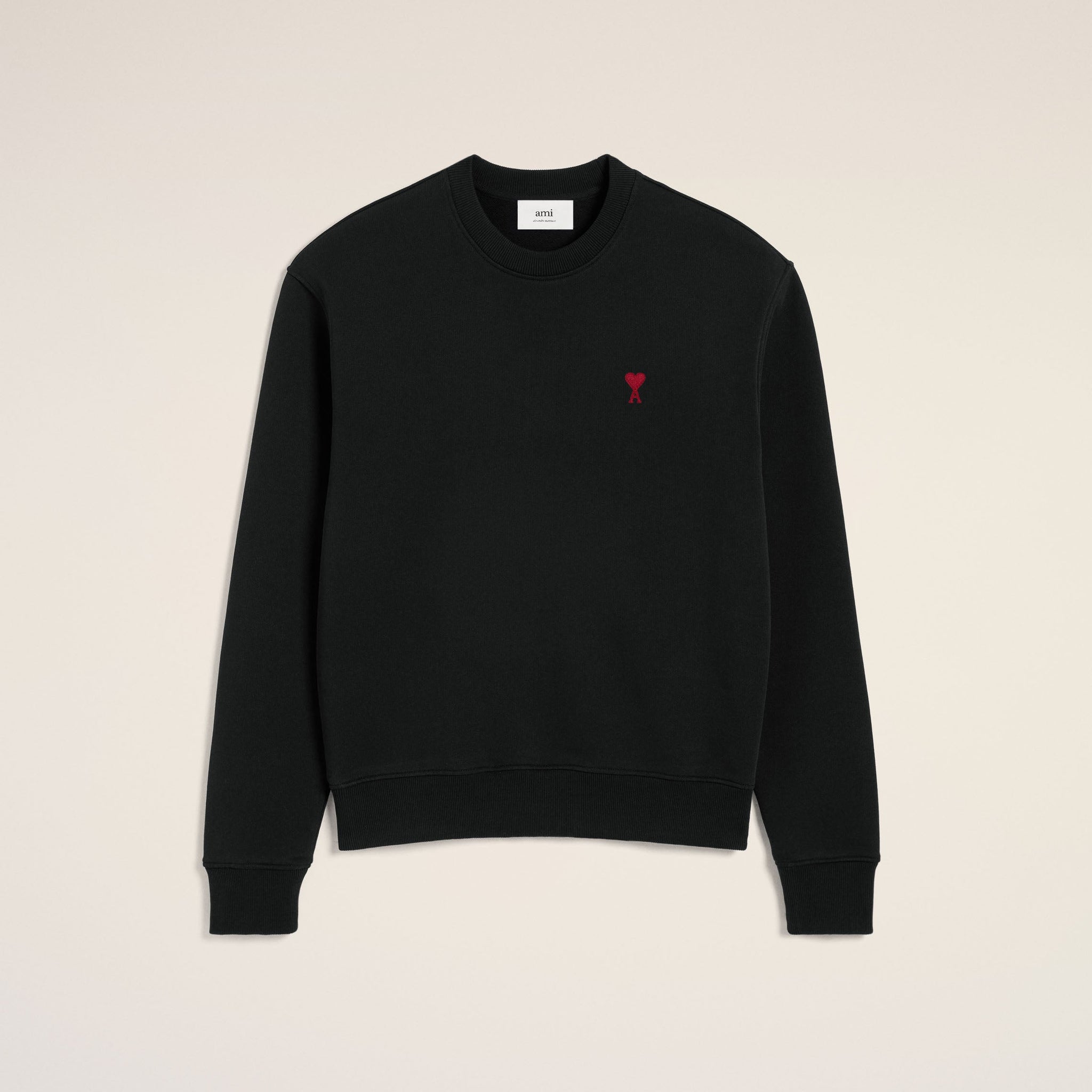 Black Cotton Ami de Coeur Sweatshirt