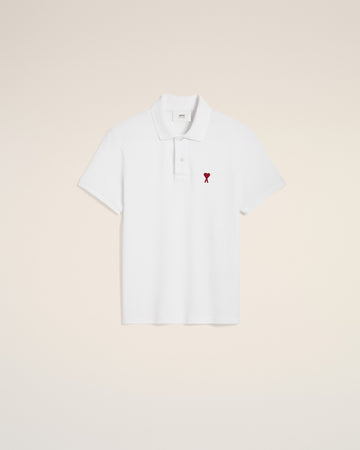 White Cotton Ami de Coeur Polo Shirt