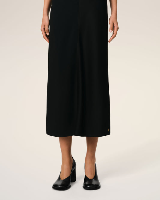 Black Leather Piano Pump