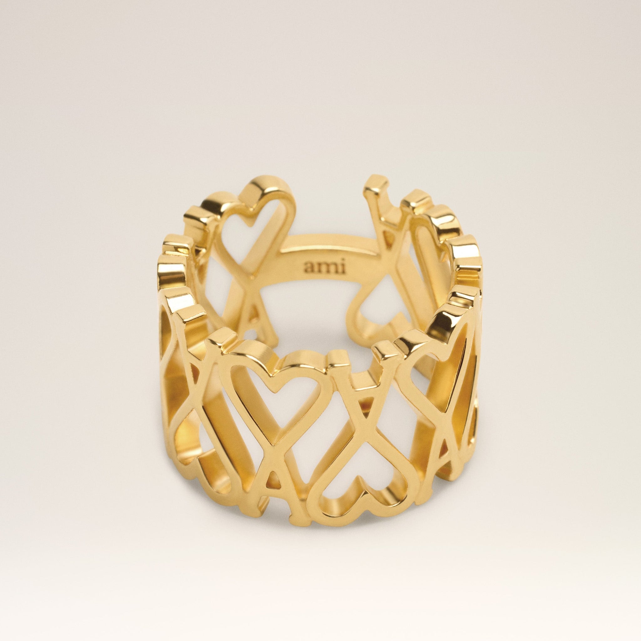 Gold Brass Ami de Coeur Ring