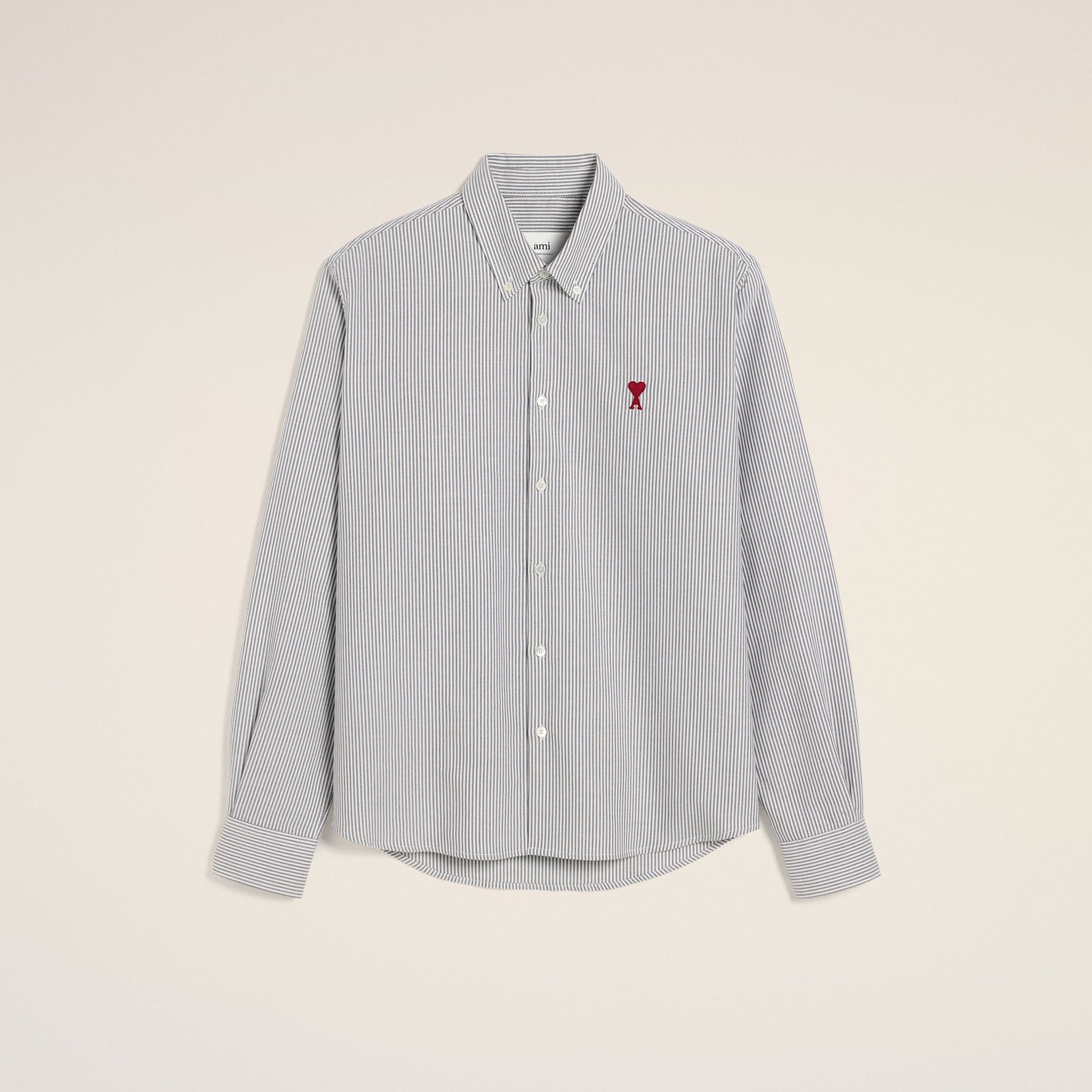 Black Cotton Button-Down Ami de Coeur Shirt