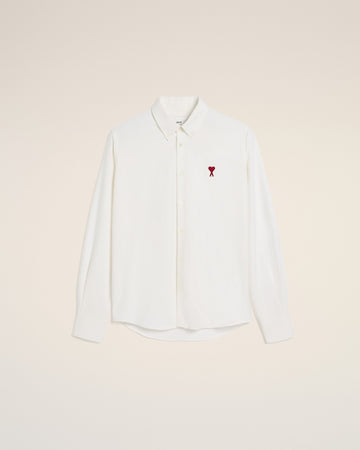 White Cotton Button-Down Ami de Coeur Shirt