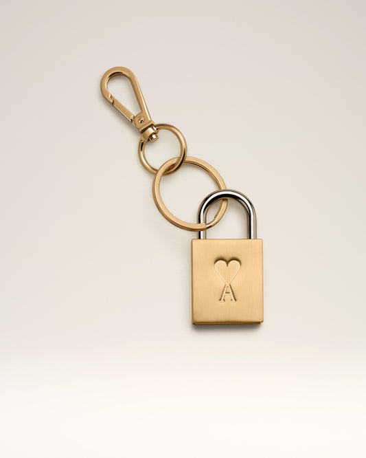 Gold Ami de Coeur Padlock Keyring