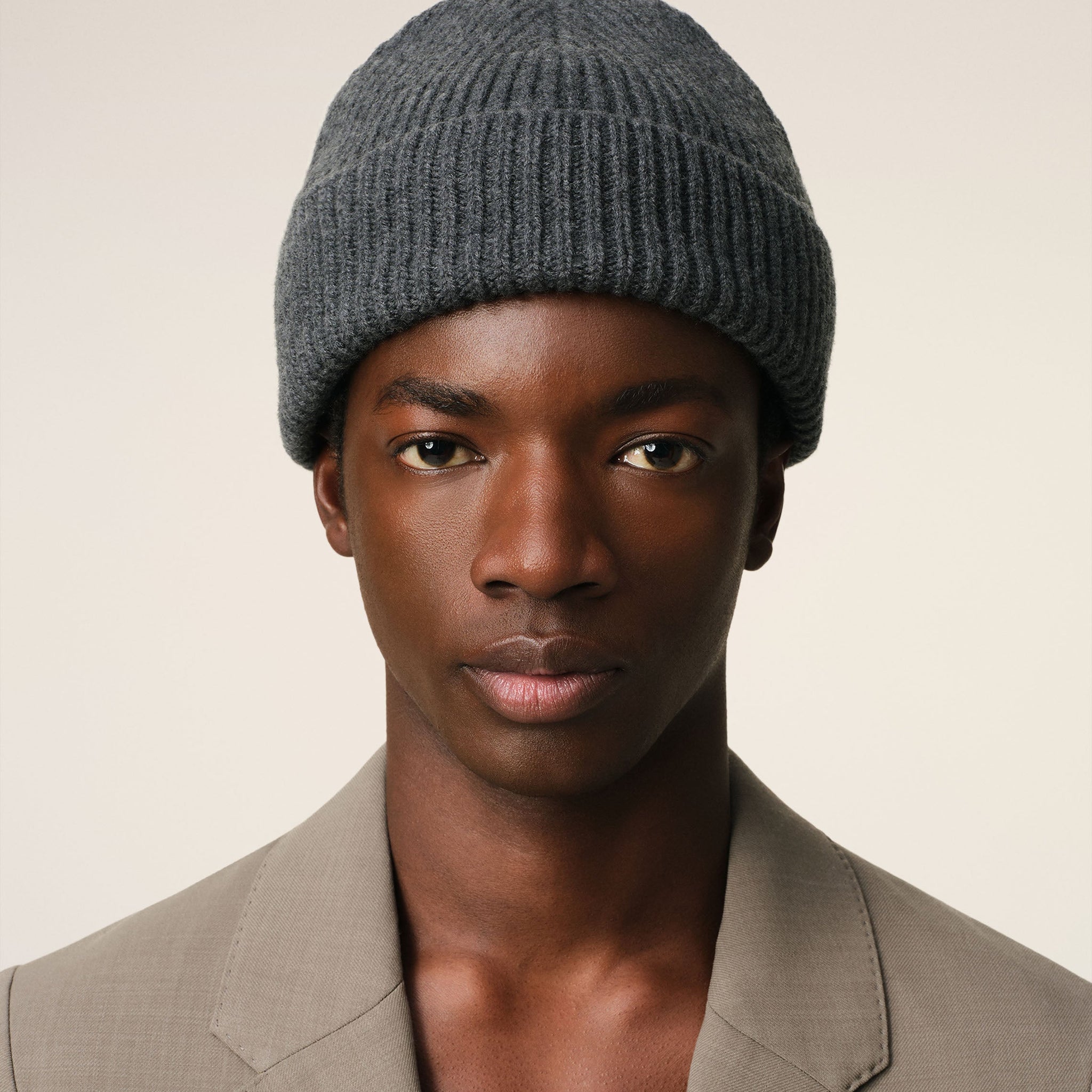Grey Wool Ami de Coeur Beanie