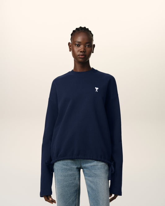 Navy Cotton Ami de Coeur Sweatshirt