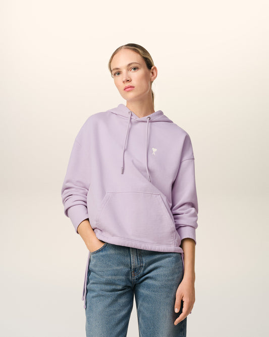 Purple Cotton Ami de Coeur Hoodie