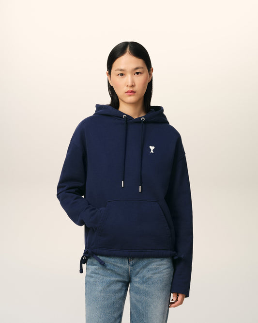 Navy Cotton Ami de Coeur Hoodie