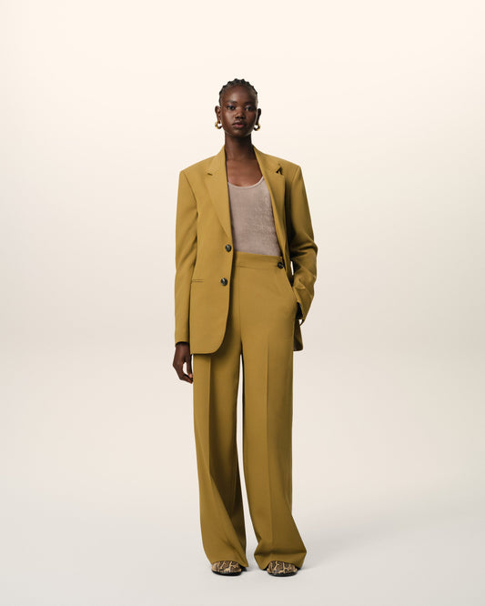 Mustard Wool Sailor Trousers