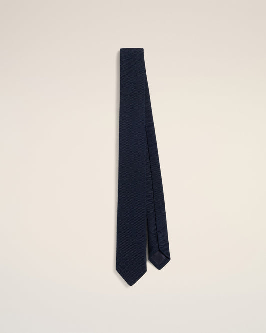 Blue Silk Grenadine Tie