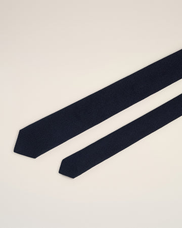 Blue Silk Grenadine Tie