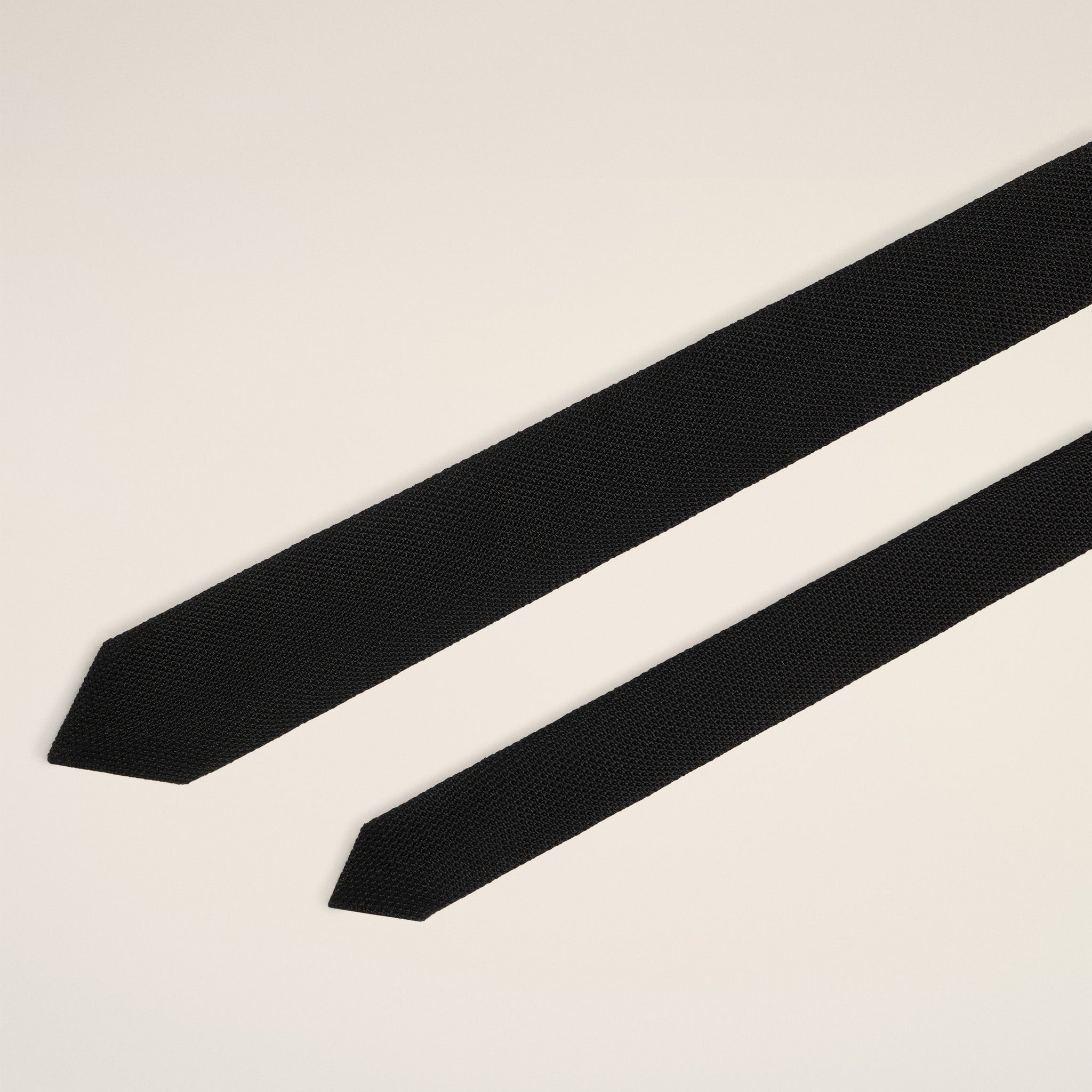 Black Silk Grenadine Tie