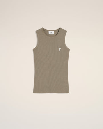 Green Cotton Rib Ami de Coeur Tanktop
