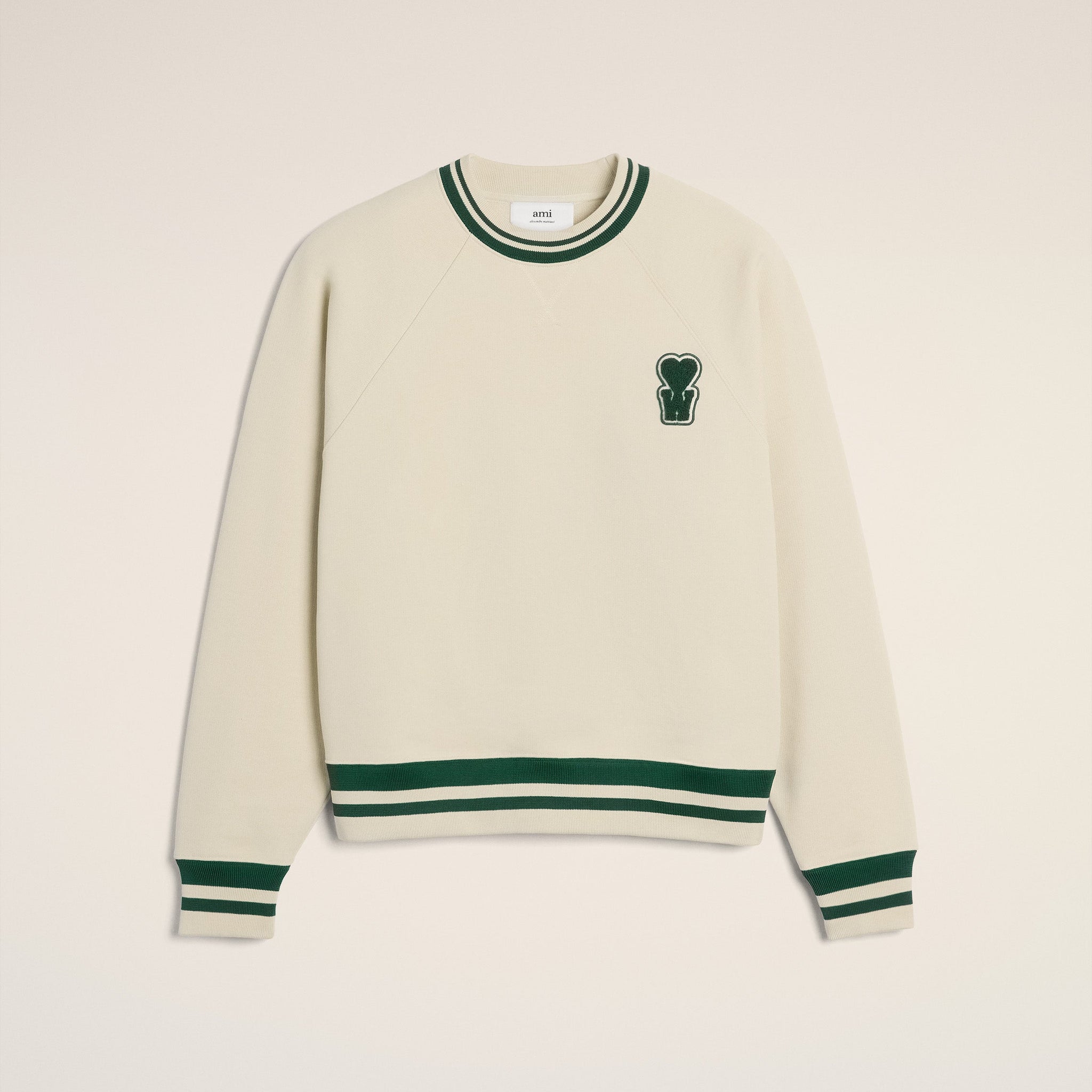 White Cotton Sweatshirt With Patch