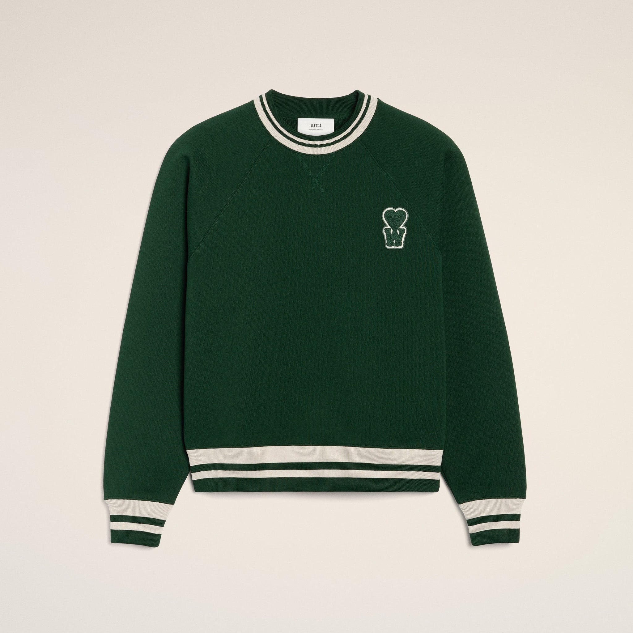 Green Cotton Sweatshirt With Patch