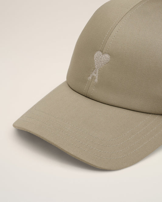 Green Cotton Ami de Coeur Embroidery Cap