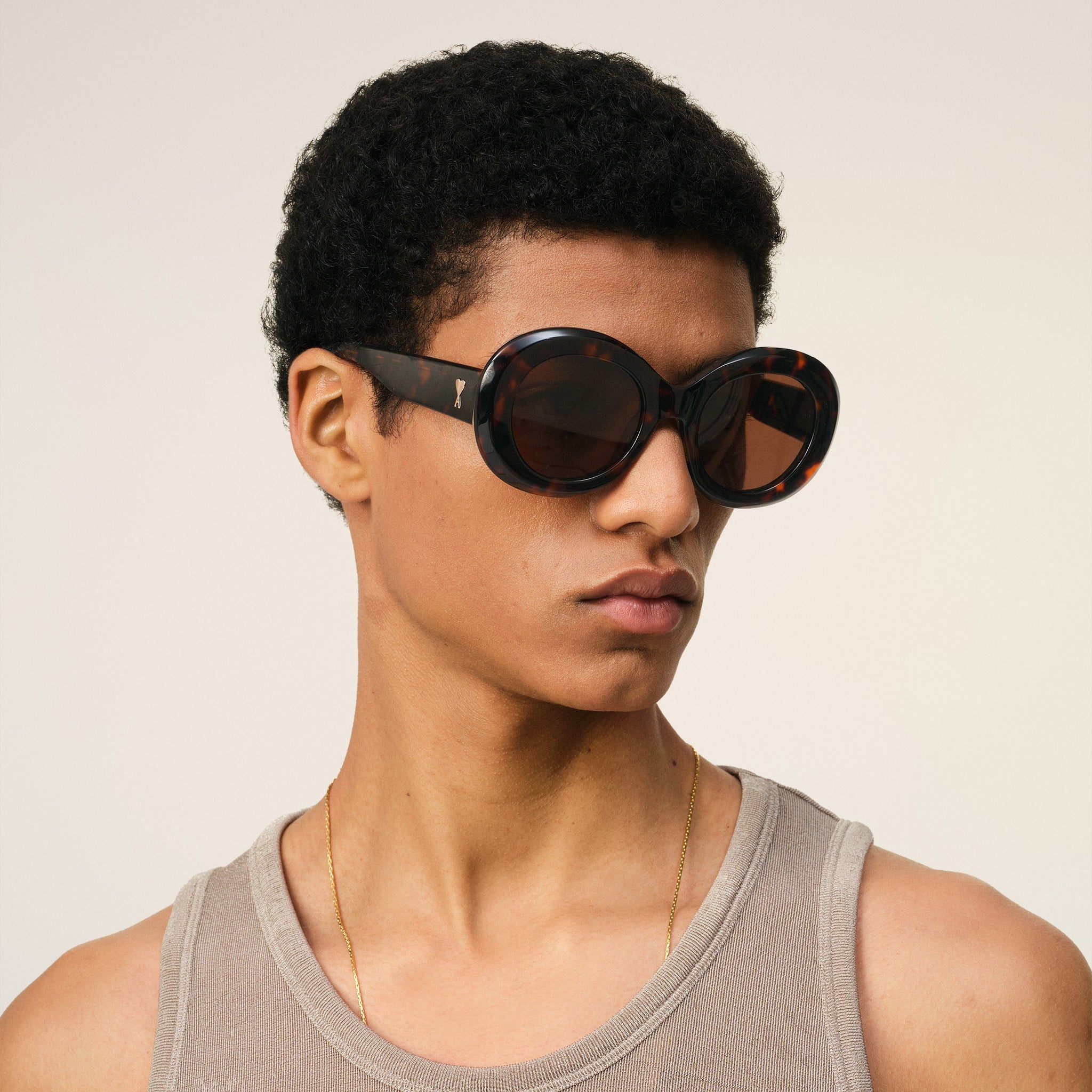 Shell Acetate Rounded Ami de Coeur Sunglasses