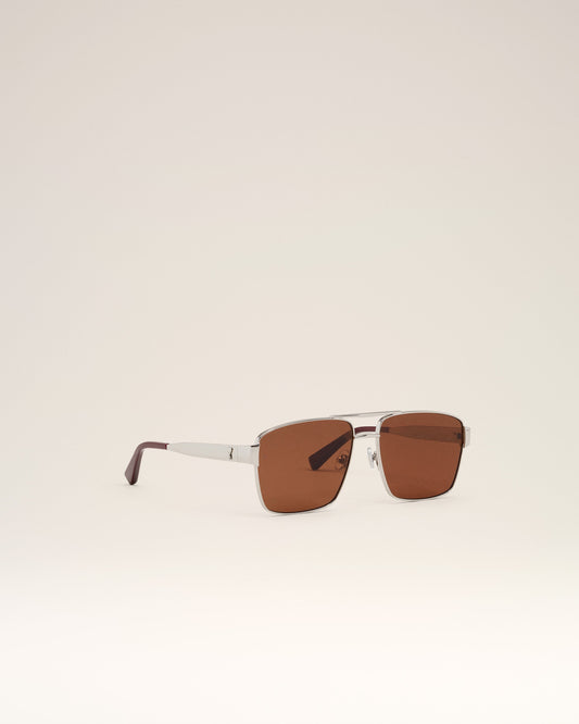 Silver/Purple Stainless Steel 75007 Sunglasses