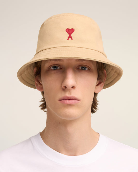 Red Ami de Coeur Embroidery Bucket Hat