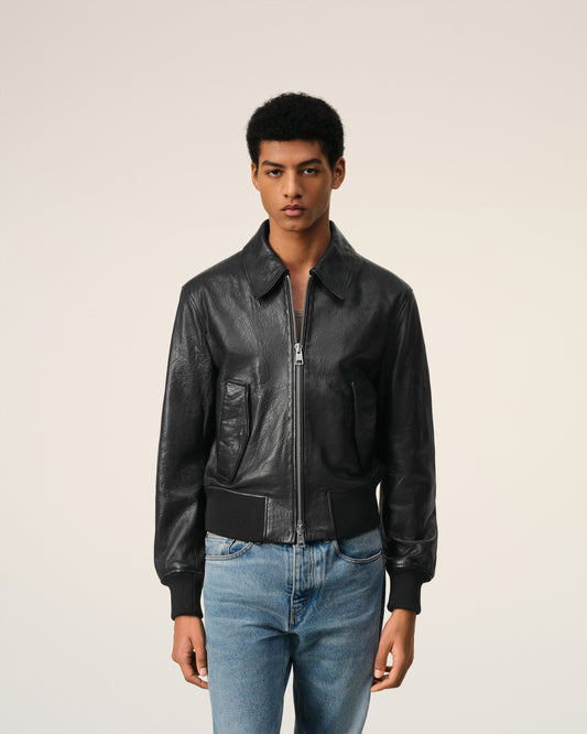 Leather Zipped Jacket