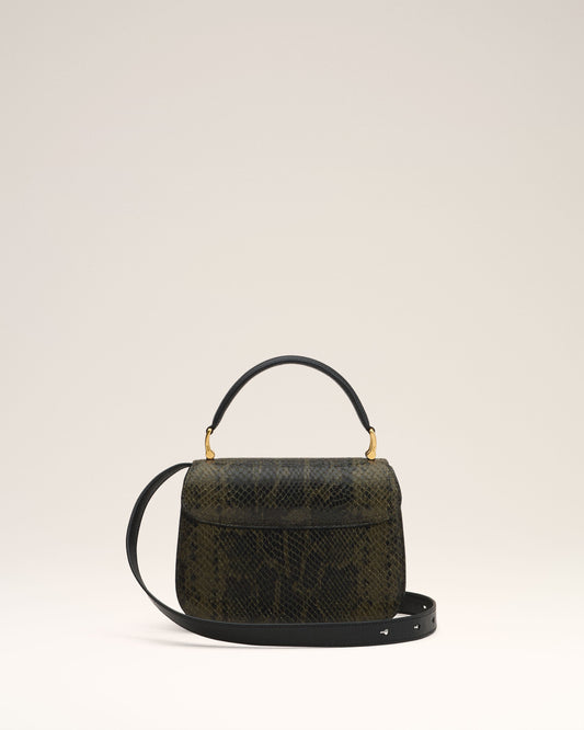 Green Leather Top Handle Paris Paris Bag