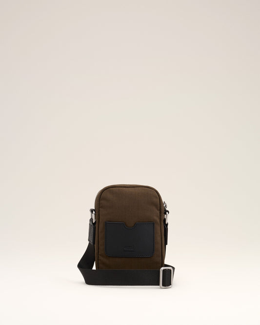 Green Canvas Small Ami de Coeur Crossbody Bag