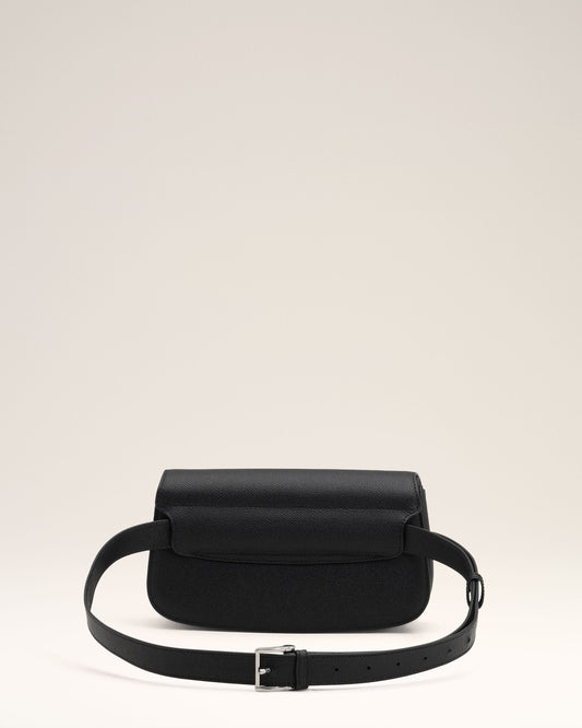 Black Leather Crossbody Paris Paris Bag
