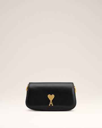 Black Leather Shoulder Bag Paris Paris Bag