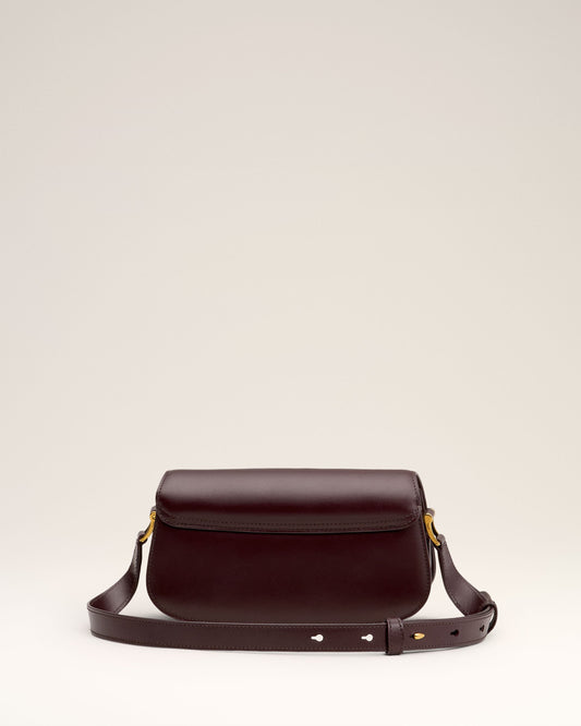 Burgundy Leather Shoulder Bag Paris Paris Bag