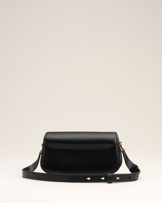 Black Leather Shoulder Bag Paris Paris Bag