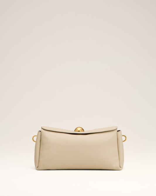 Beige Leather Carrousel Bag