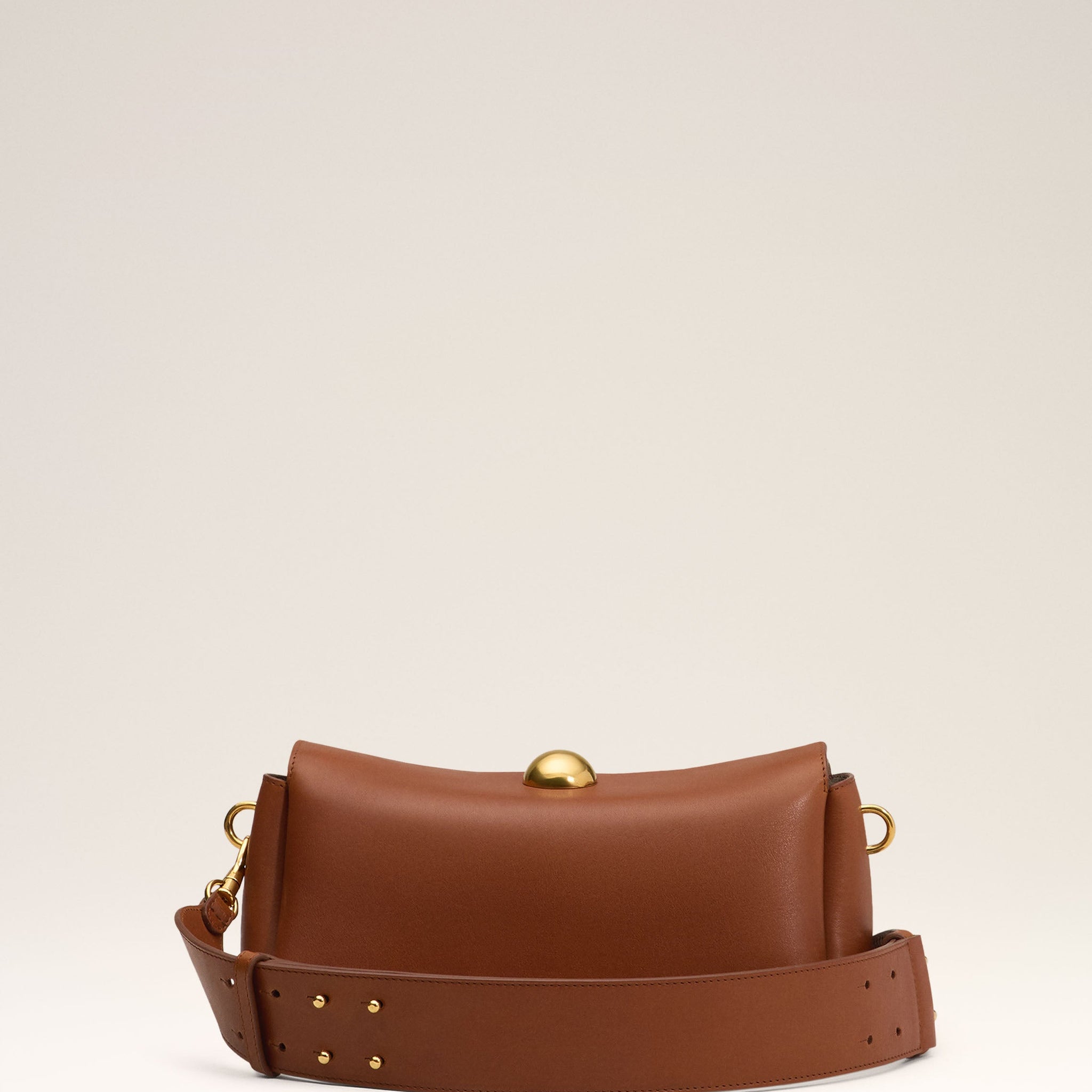 Brown Leather Carrousel Bag