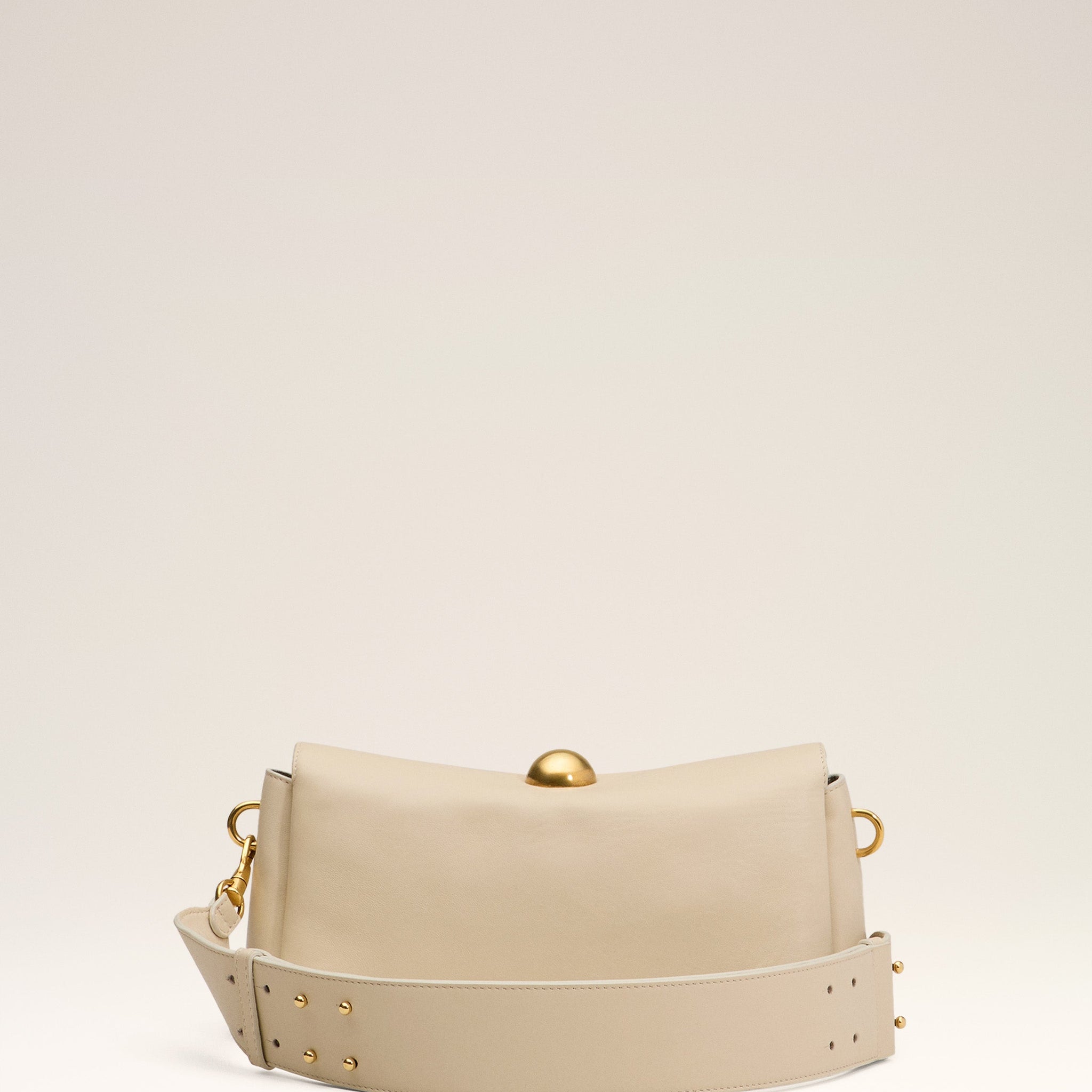 Beige Leather Carrousel Bag