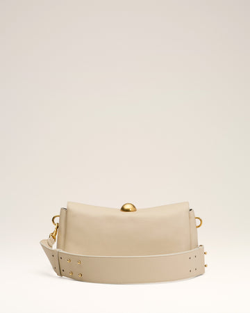 Beige Leather Carrousel Bag