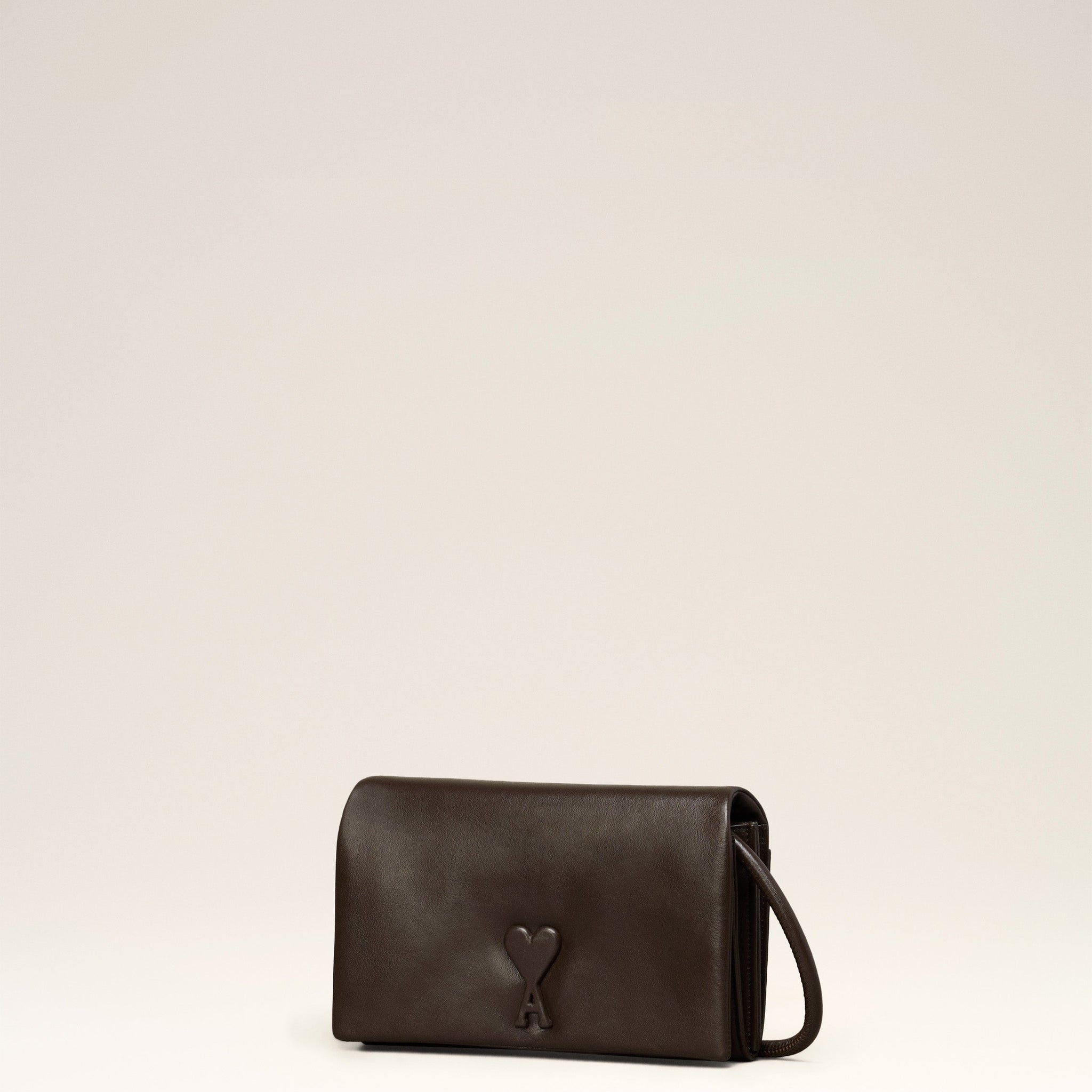 Brown Leather Voulez-Vous Wallet Strap