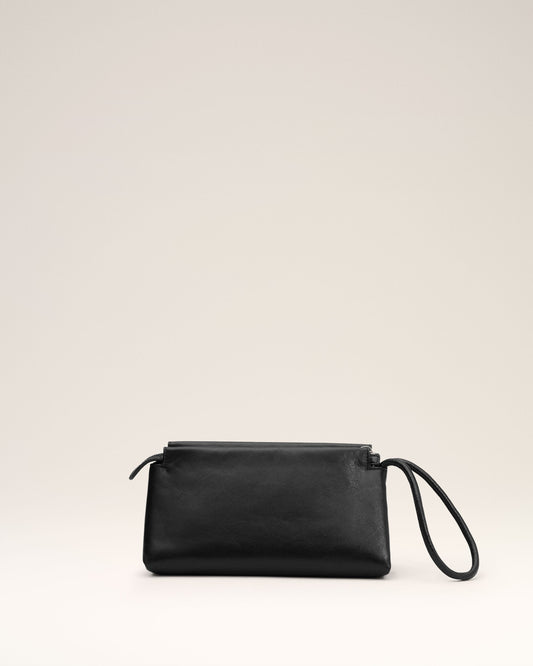 Black Leather Voulez-Vous Pouch