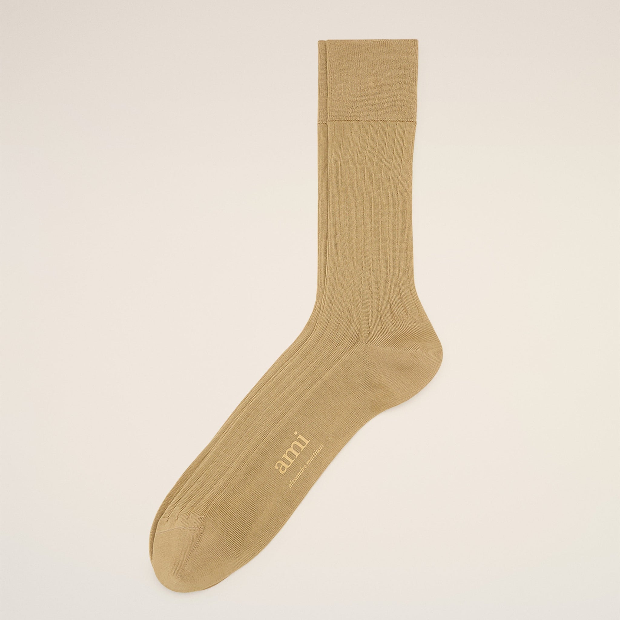 Yellow Cotton Ami de Coeur Plate Socks