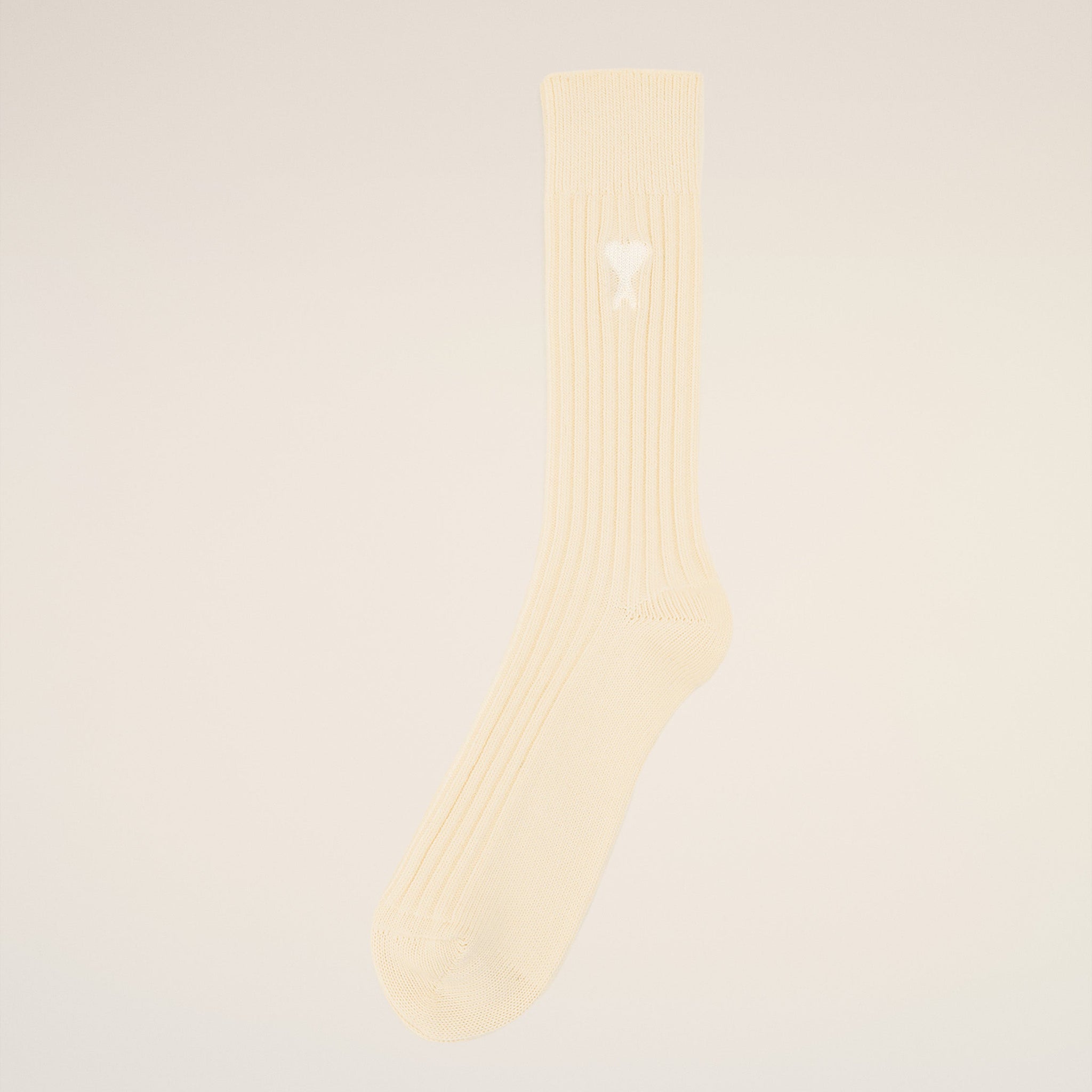 Beige Cotton Ami de Coeur Socks