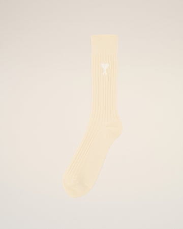 Beige Cotton Ami de Coeur Socks
