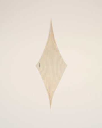 Beige Pleated Diamond Shaped Scarf