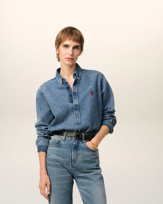 Blue Denim Button-Down Ami de Coeur Shirt