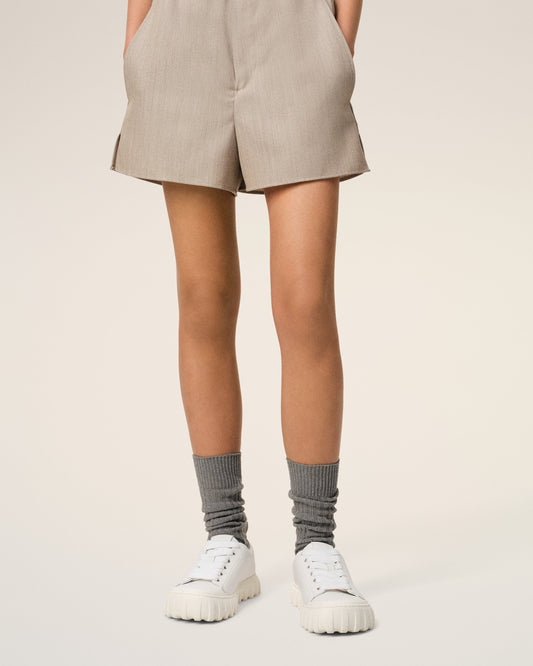 White Leather Low Top Tempo Sneakers
