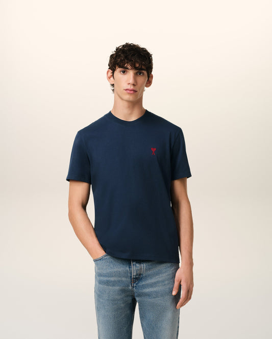Navy Cotton Ami de Coeur T-Shirt