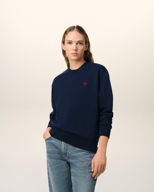 Navy Cotton Ami de Coeur Sweatshirt