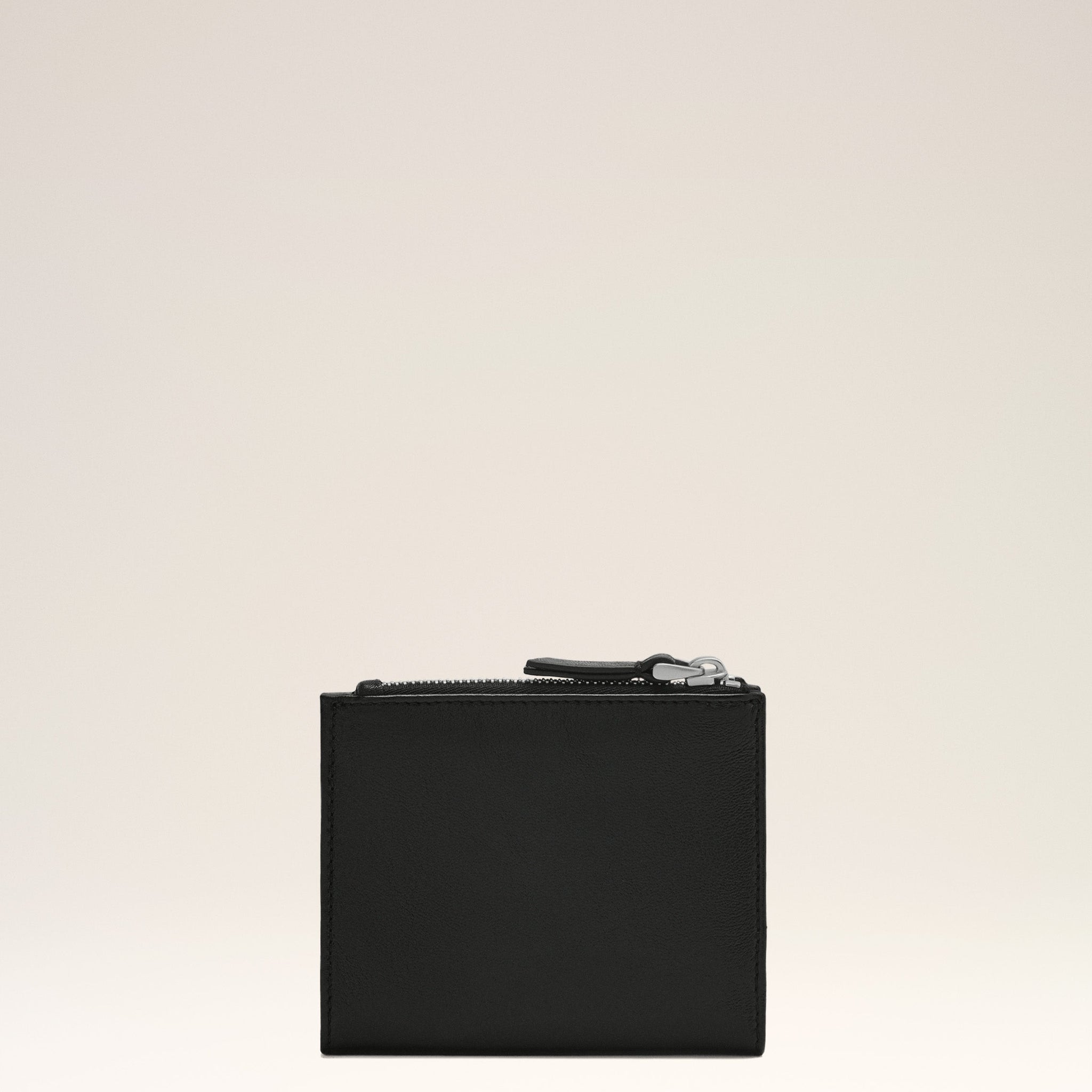 Black Leather Voulez-Vous Folded Wallet